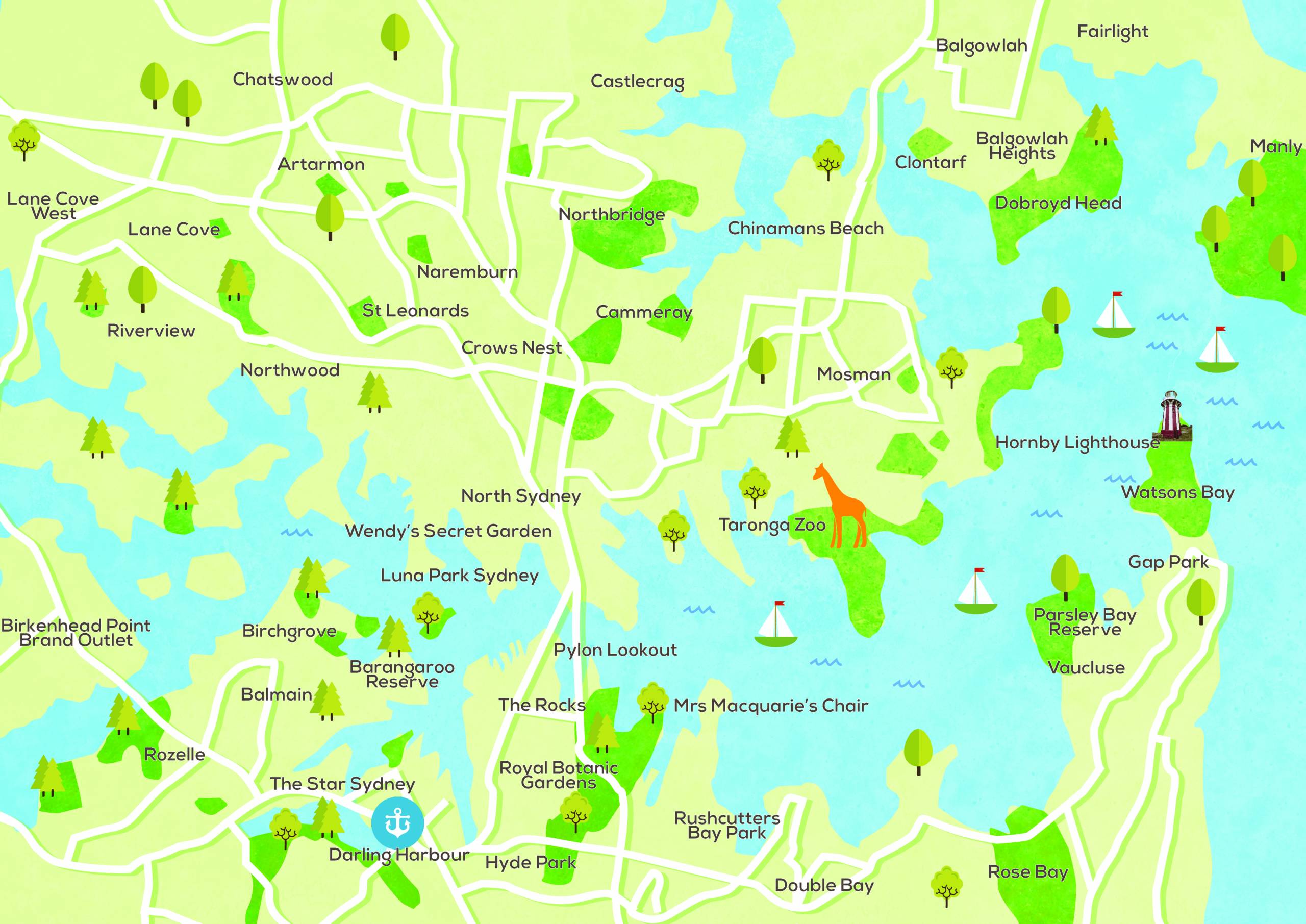 Sydney Harbour Waterways Infographic 