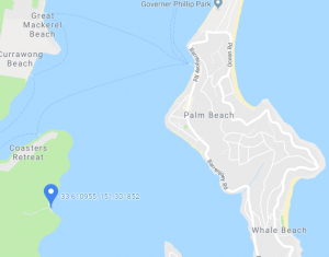 Boat hire Pittwater portuguese beach map