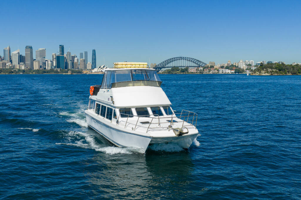Boat Sydney Hire Exterior of Boat Charter