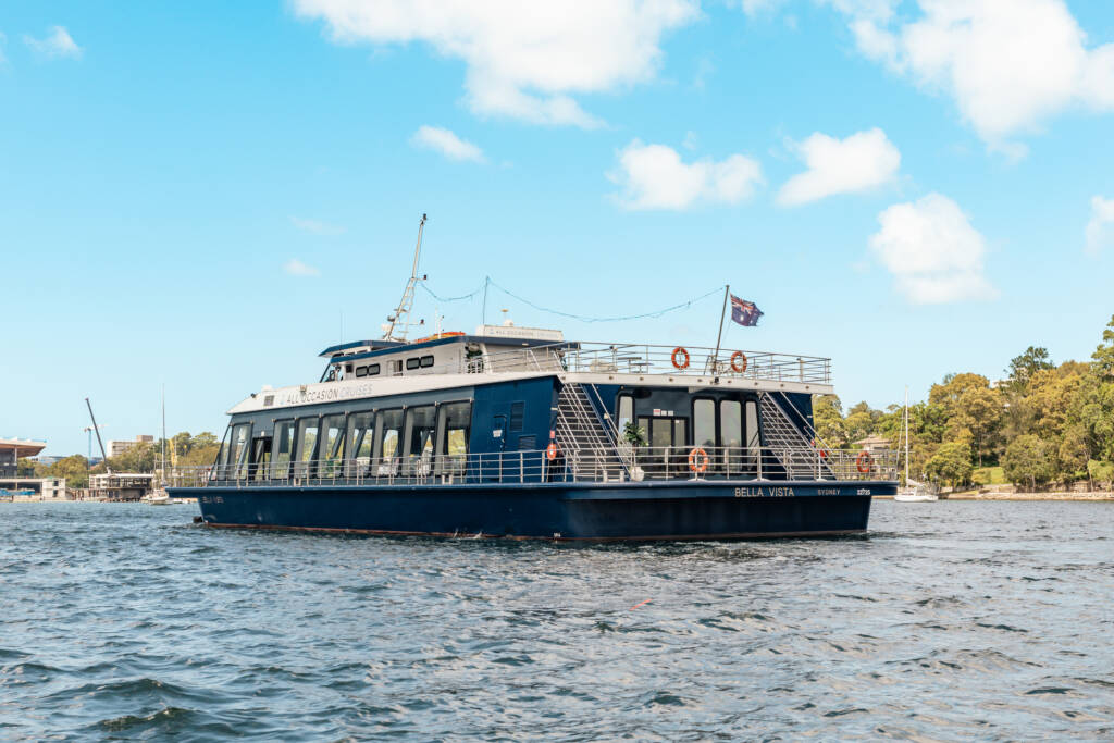 Front View Sydney Boat Hire Sydney Boat Charter
