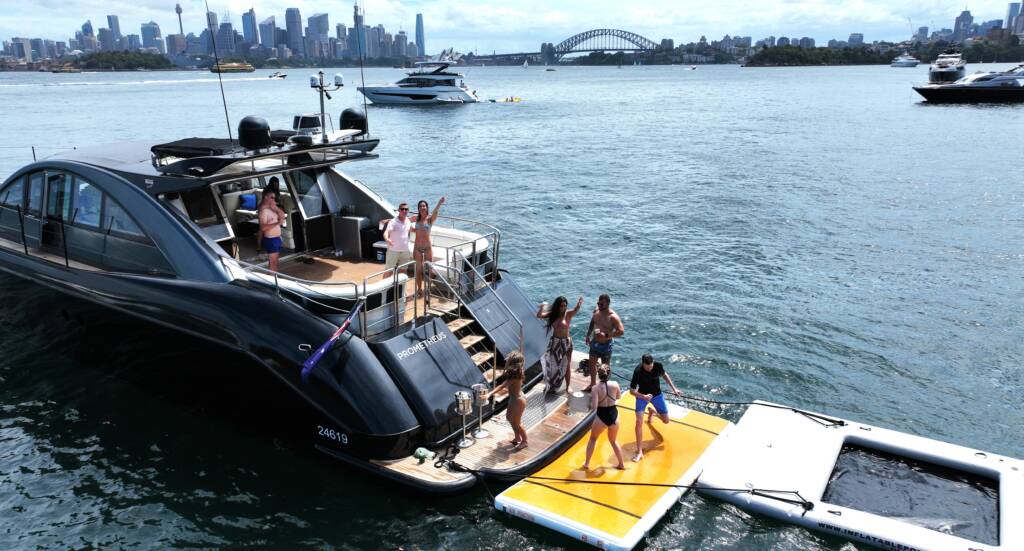 Couch on Boat Rental Boat Charter Sydney