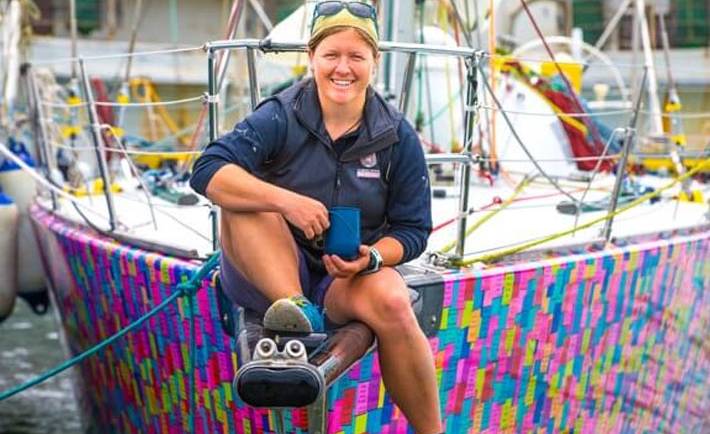 Lisa Blair first female to circumnavigate Antarctica in a sailing yacht
