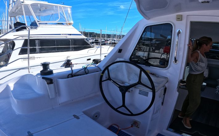 Sydney Catamaran Charter Steering Wheel Boat Hire Sydney 