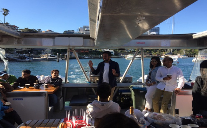 Sydney Catamaran Rental Action on Boat Hire Sydney