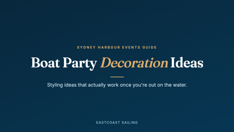 Boat Party Decoration Ideas